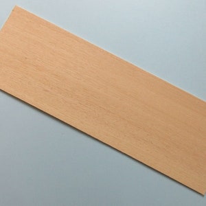 Obeche Craft Wood Sheet - 300 x 100 x 1.5mm - (11 13/16 x 4 x 1/16 inch)