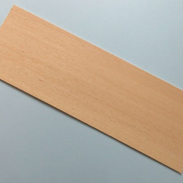 Obeche Craft Wood Sheet - 300 x 100 x 1.5mm - (11 13/16 x 4 x 1/16 inch)