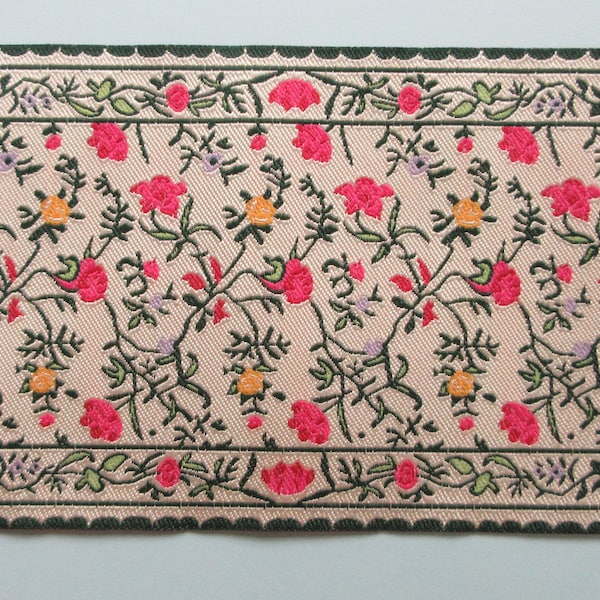 1/12th Scale Dolls' House Miniature - Pretty Floral Rug (3948)