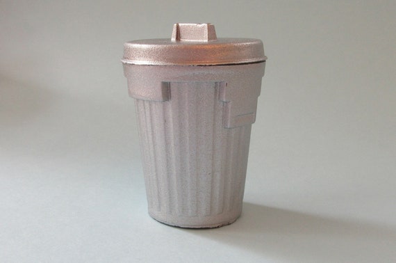 Cubo basura online plateado