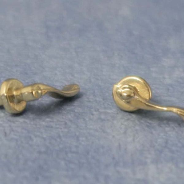 Messing deurgrepen voor poppenhuis, schaal 1/12, set van 2 (DIY587)