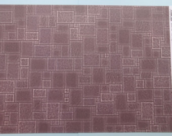 1/12th Scale Dolls' House Flooring Card A3 - Flagstone Random Tiles (DIY776)