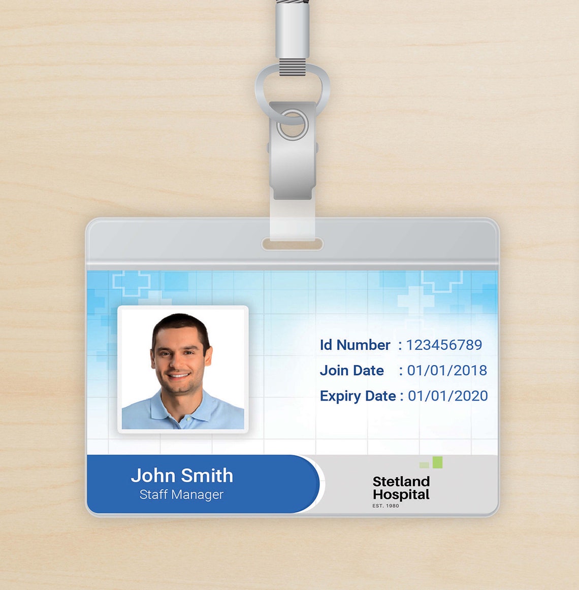 Custom Photo ID Card Dual Sided Name Tag Id Badge Etsy