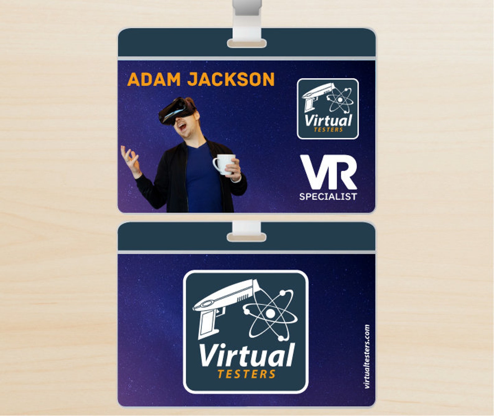 Custom Gaming ID Card Dual Sided Etsy