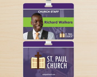 Church Usher Id Card