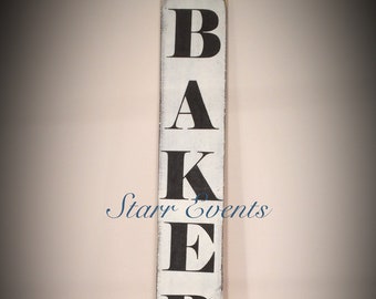 Vertical Bakery sign. Bakery decor. Kitchen signs. Rustic kitchen decor. Primitive signs. Rustic signs. Farmhouse signs. farmhouse decor