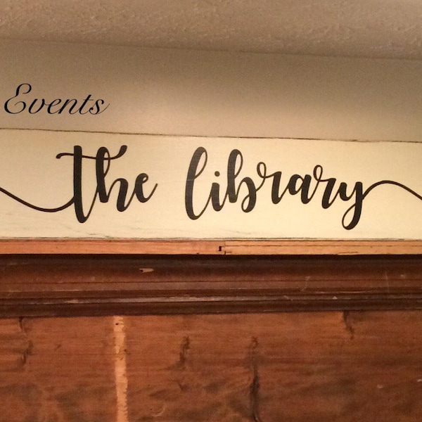 Library Signs - Etsy