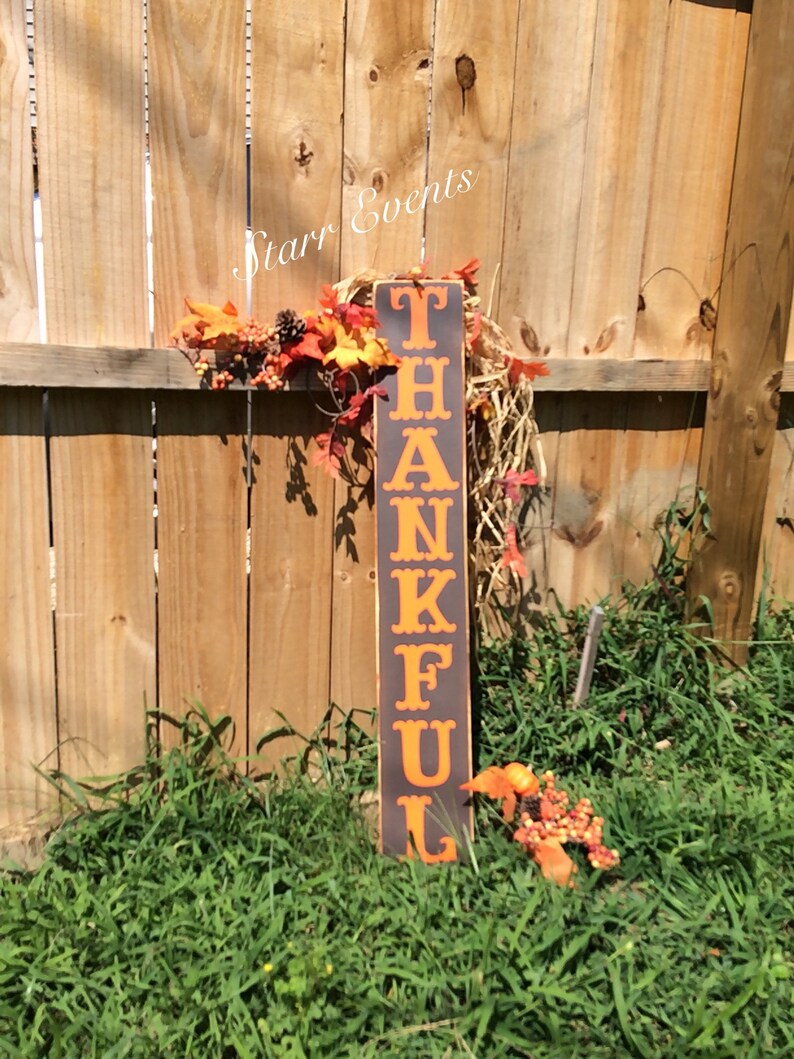 Fall Thankful Sign Fall Decorations. Fall Signs. Thankful Sign. Great Fall Decor ...