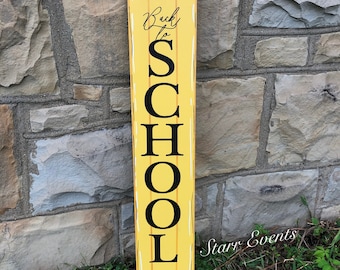 Personalized Teacher signs. Vertical pencil sign. Back to school Gifts Last name Signs for teachers. Back to school Teacher gifts.