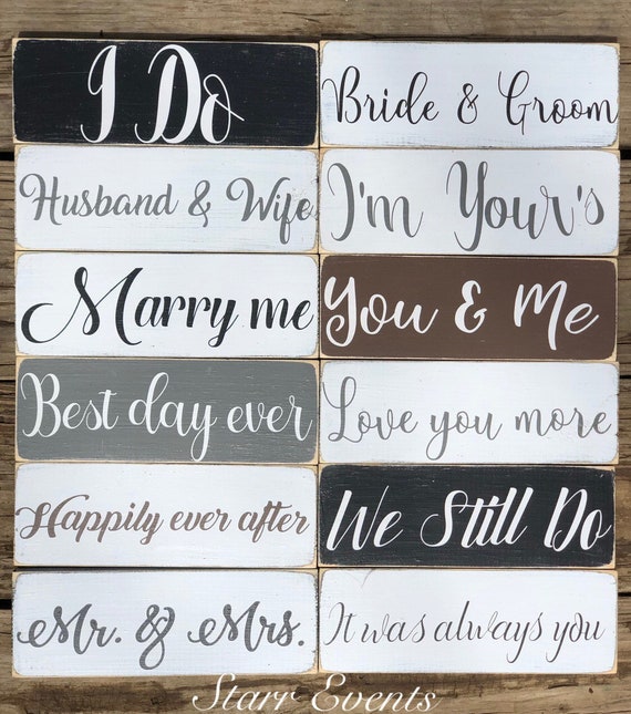 10 Wooden GROOM BRIDE Blank Embellishments Wedding Craft Card Making Decor