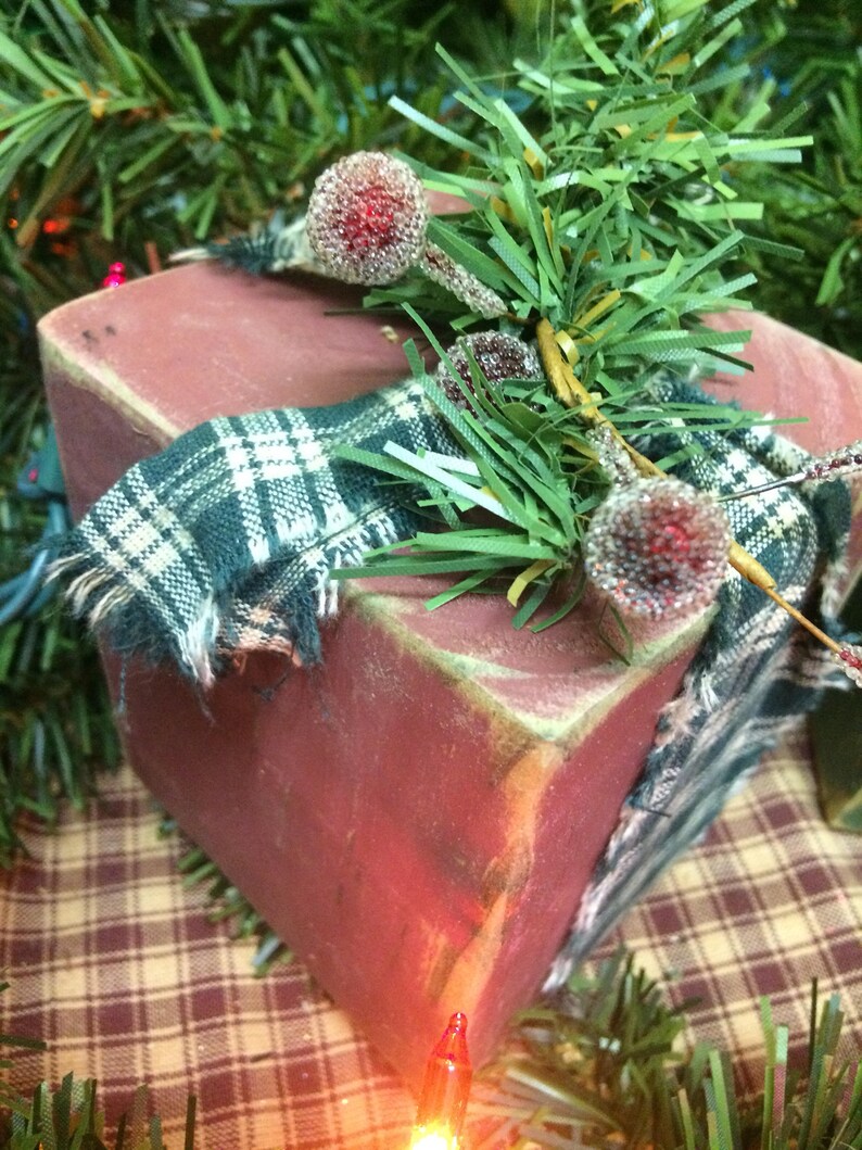 Rustic Christmas Presents Set of 2. Christmas Decorations. Etsy