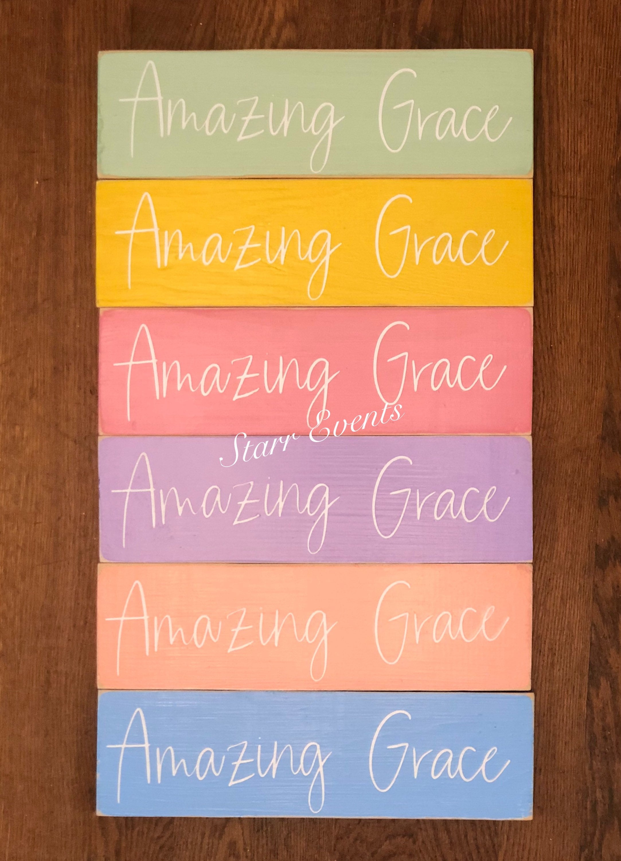 Amazng Grace Wood Sgn Wall Décor