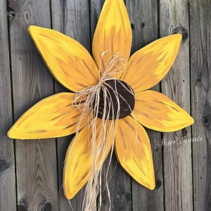 Fall decor. Large wooden sunflowers Rustic Fall decorations. Fence flowers Large wood sunflower Fall Yard decorations. sunflower Yard decor