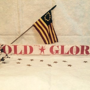 Old Glory sign! Rustic signs for Fourth of July or anytime! Americana decor. Rustic decor Patriotic decor July fourth decorations