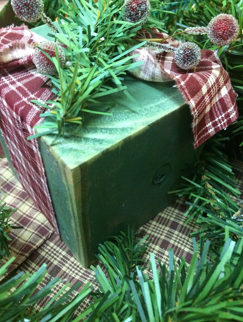 Rustic Christmas Presents Set of 2. Christmas Decorations. Etsy