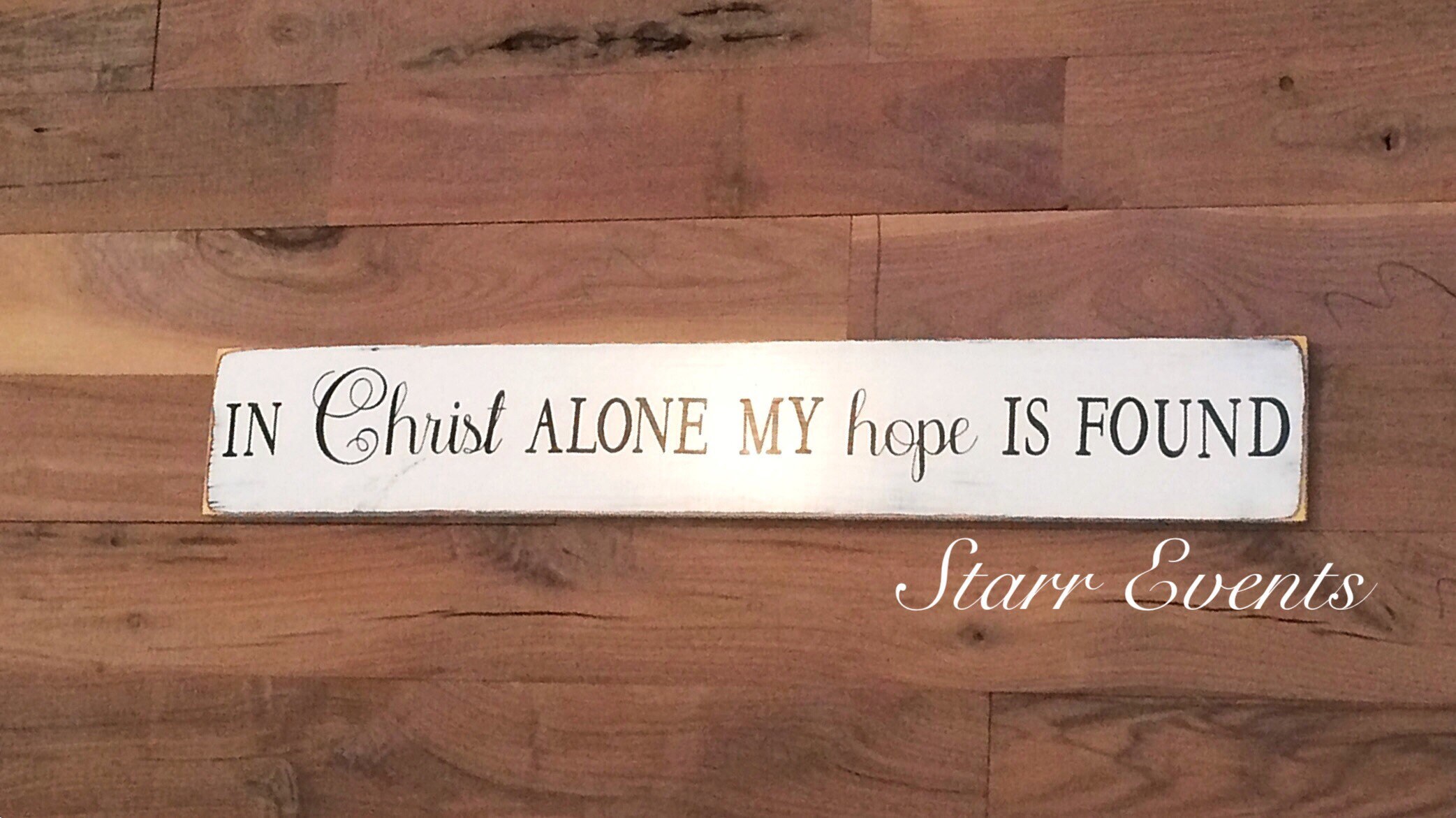 In Christ Alone Sign. Wooden Signs. Rustic Signs. in Christ Alone My ...