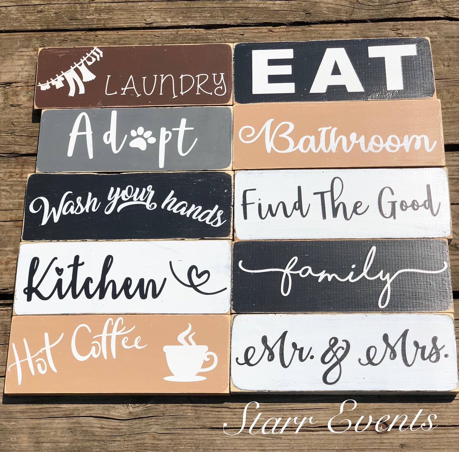 Farmhouse Kitchen Signs. 10 Rustic Home Decor Kitchen - Etsy