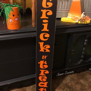 Trick or treat sign Halloween sign. Halloween decor. Halloween decorations. Fall decor. Fall decorations. Fall signs. signs for Halloween