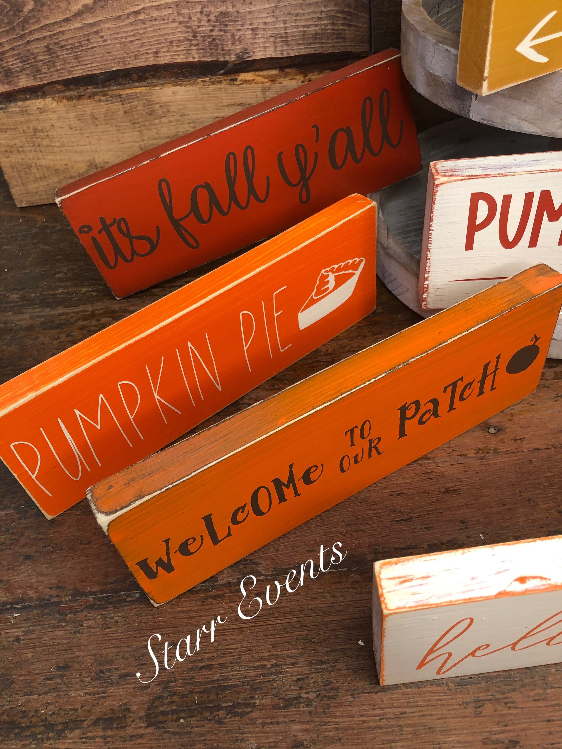 10" Rustic Fall Signs Rustic Fall Decorations Rustic Fall Decor Rustic ...