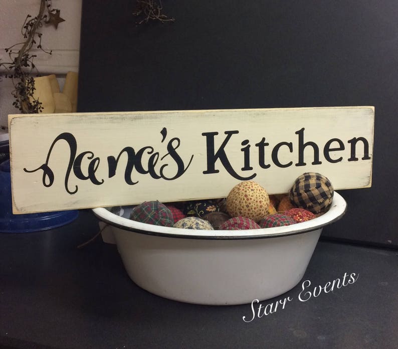Nana's kitchen sign. Rustic Kitchen signs. Kitchen decor. Etsy