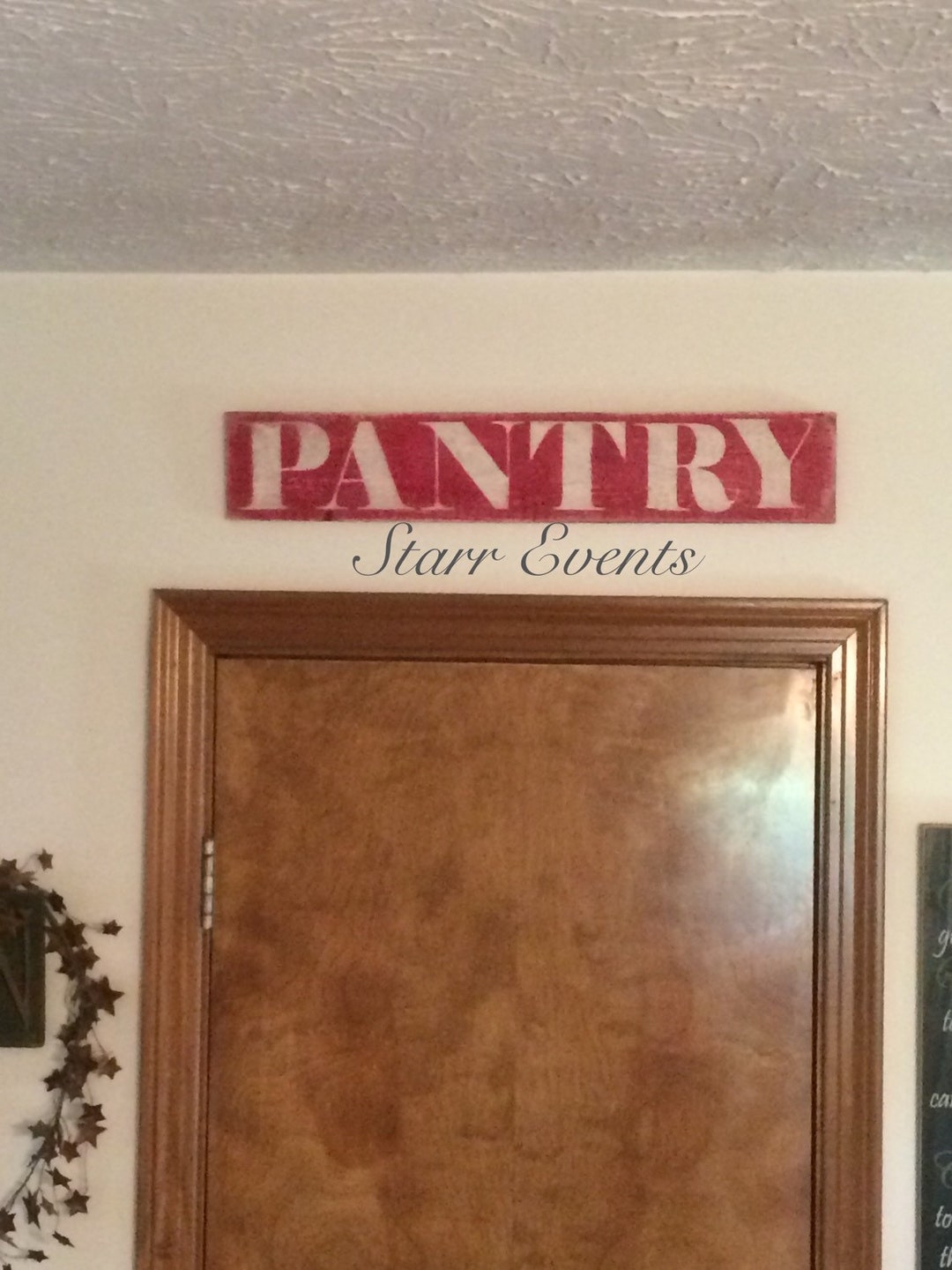 Pantry Signs. Red Kitchen Signs Rustic Home Decor Distressed Etsy