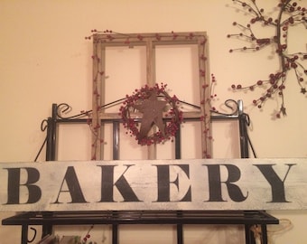 Bakery sign. Bakery decor. Rustic Kitchen signs.  Rustic kitchen decor. Primitive signs. Rustic signs. Farmhouse decor  Kitchen decor