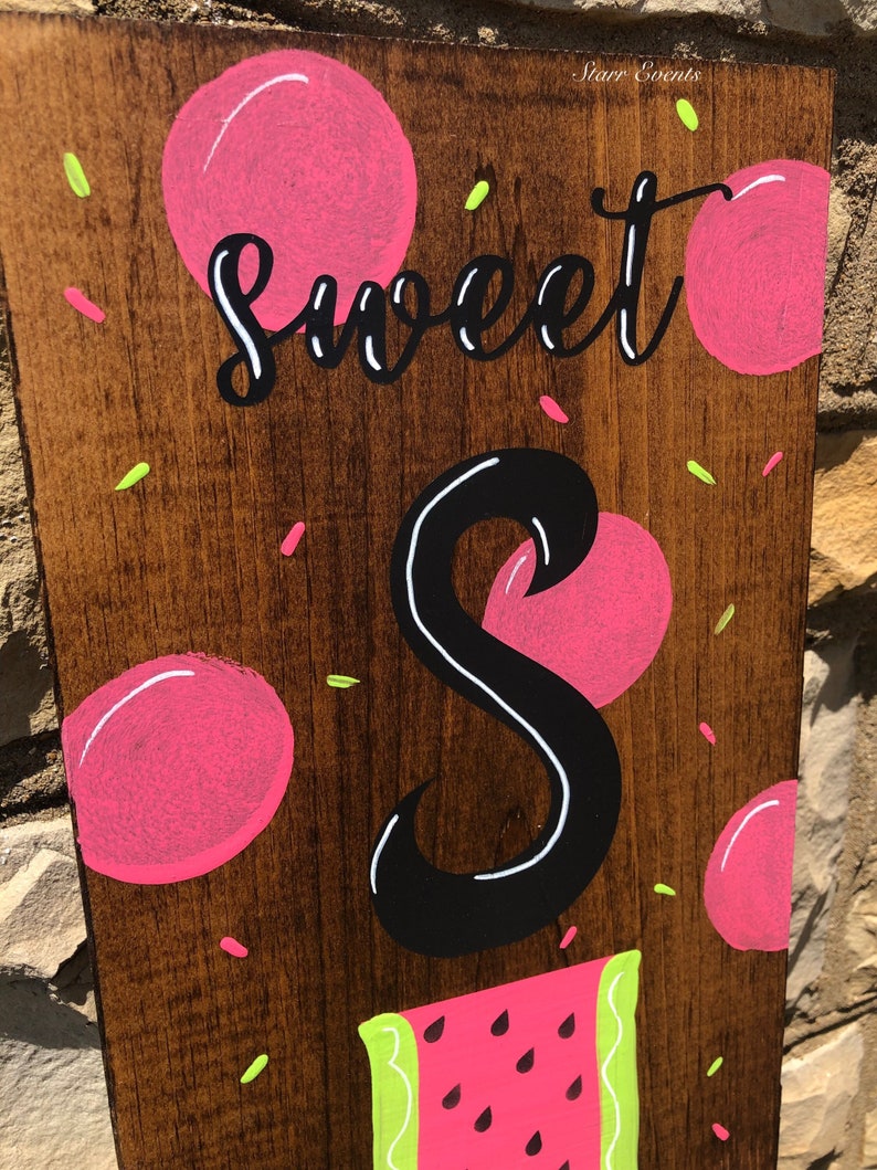 Sweet Summertime Porch Sign. Watermelon Porch Signs Vertical Porch Sign ...