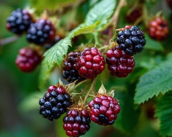 Triple Crown Thornless Blackberry Plants-Produce Sweet Berries-Zones: 5-9 In 3.5 inch plugs