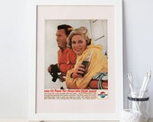VINTAGE AD PRINT - Pepsi Poster, Retro Ad, Reproduction, 1950s