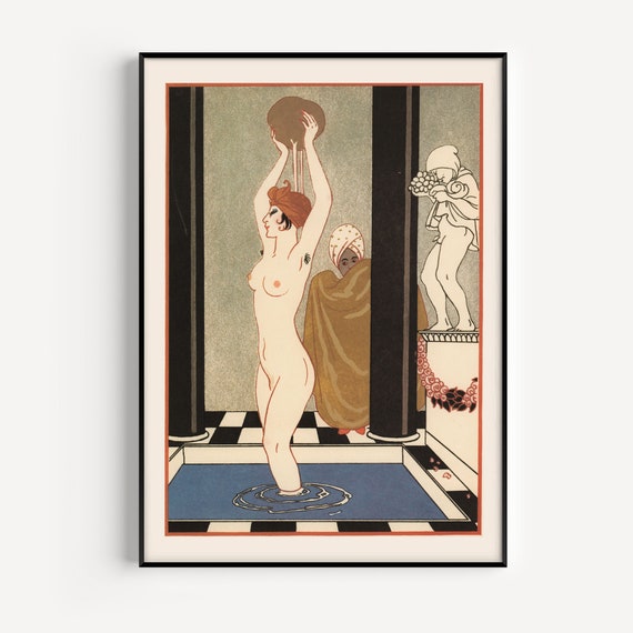 EROTIC FASHION POSTER - Antique Erotica, Romance Poster, Art Deco Wall Art - Professional Reproduction, 1920s