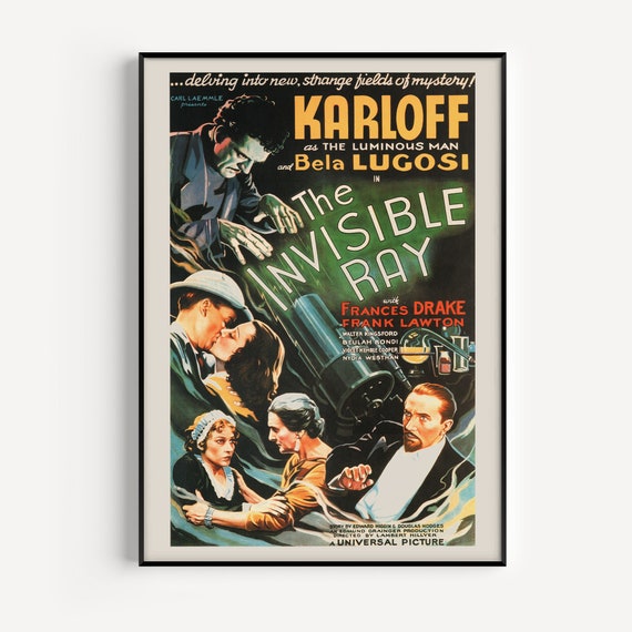 POSTER DE FILM RÉTRO, Affiche de Boris Karloff, Affiche de film