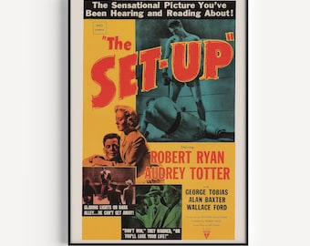 CLASSIC MOVIE POSTER, The Set-Up Movie Poster, High Quality Reproduction, Classic Film Noir Movie Poster Old Movie Poster Print