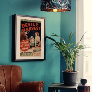 Matte Paper Print 1942 Devil's Harvest Vintage Marijuana Movie Poster Reprint - 18x24 Inches, Matte Paper 1942 Devil's Harvest Vintage Marijuana Movie Poster - 18x24 - Foto 6