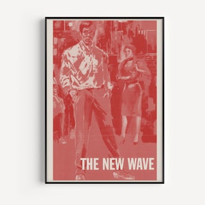 VINTAGE MOVIE POSTER, French New Wave Movie Poster, French Art Film Poster, Classic Movie, Home Decor Wall Art