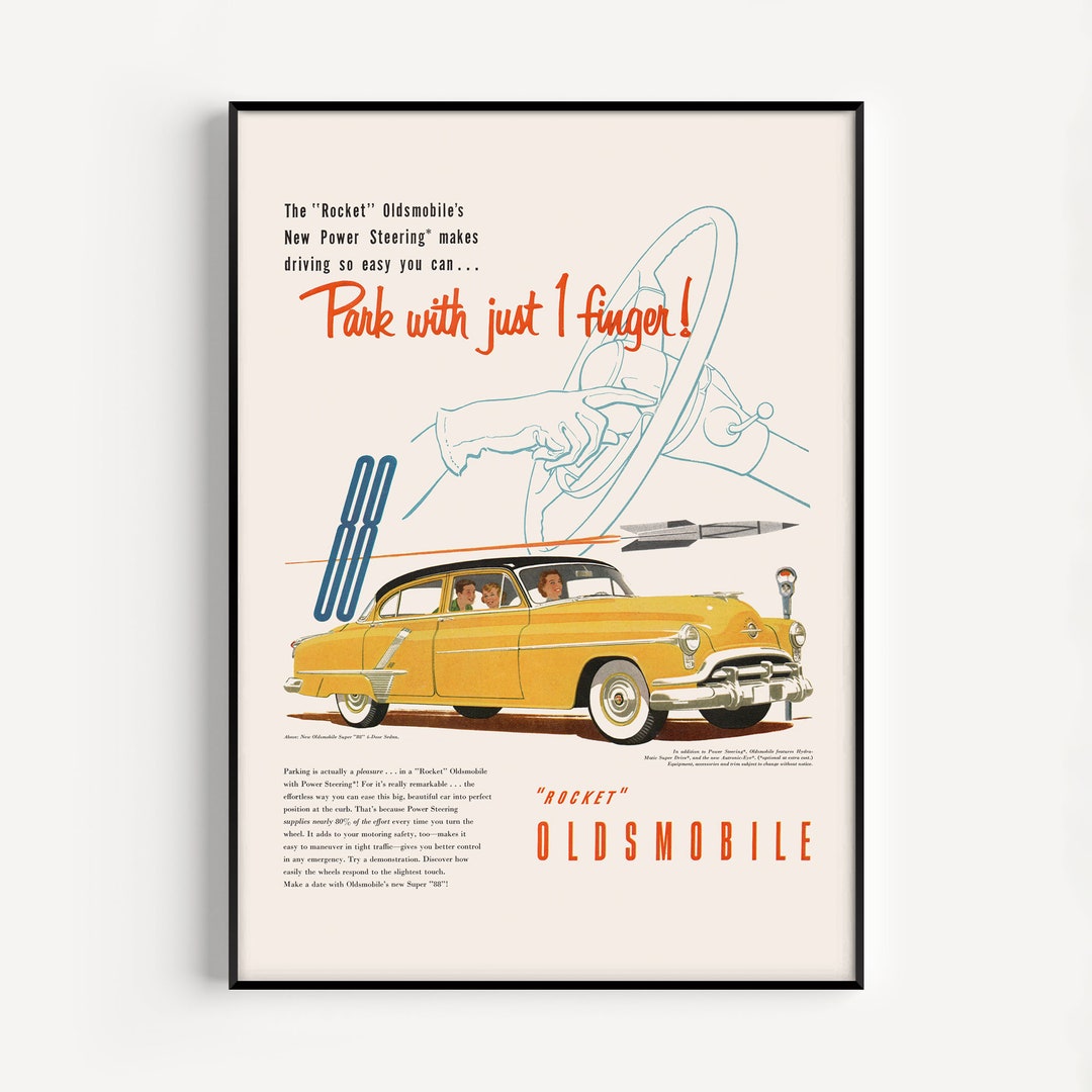 vintage 広告ポスター　車　vintage car レオ・モーター・カー・カンパニー (REO MOTOR CAR) 1925年