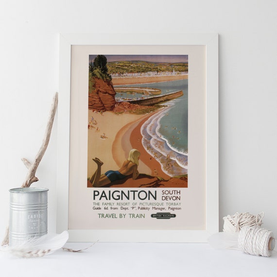 Leamington spa Vintage Travel Poster reproduction