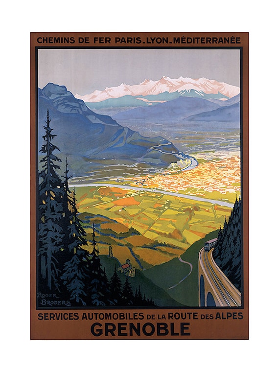 Austria Travel Poster Vintage Art Deco Poster Austrian Alps Poster Alps Print Au