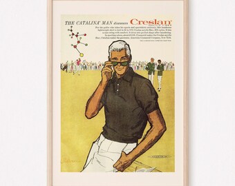VINTAGE SUNGLASSES AD, Vintage Fashion Ad, Mid Century Poster Style Art Retro Sunglasses Ad Retro Wall Art