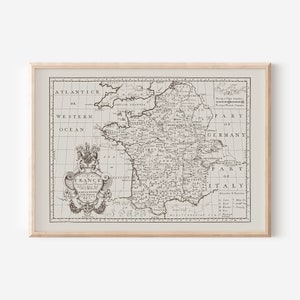ANTIQUE MAP of FRANCE, Carte de France, French Antique Wall Art, Antique Home Decor, Antique Map Wall Art