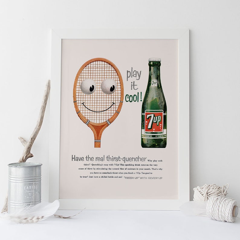 Retro Mid-Century Advertisement Classic Drink Ad FUNNY NOSTALGIC POSTER 1950/'s Soda Drink Print Soda Pop Poster