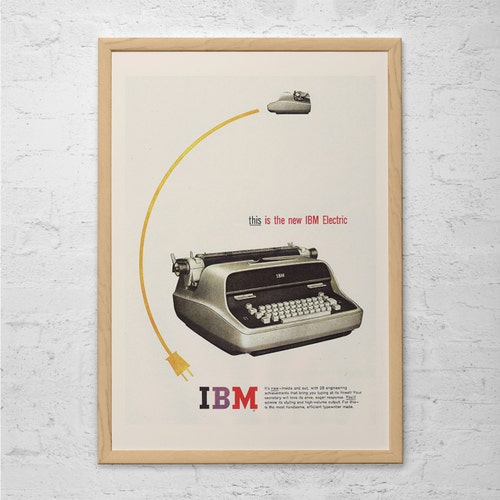Vintage Advertisement Print Ad J495 1966 IBM Electric Typewriter 