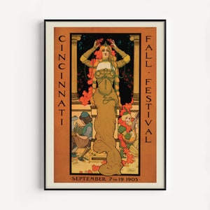 Antique Art Nouveau Poster Fine Art Print Belle Epoque Poster Paris Print Wall Art Vintage Poster