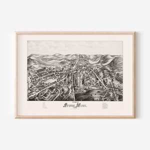 ATHOL KARTE DRUCKEN, Antike Athol Mass Karte, Antike Karte Druck, Historische Wandkunst, Wohnzimmer Dekor, Vogelperspektive Karte