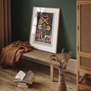 RETRO FILM POSTER, The man with the X-Ray Eyes Kult Film Poster Classic Movie Poster Art Sci-Fi und Fantasy Film Poster Atomic Age