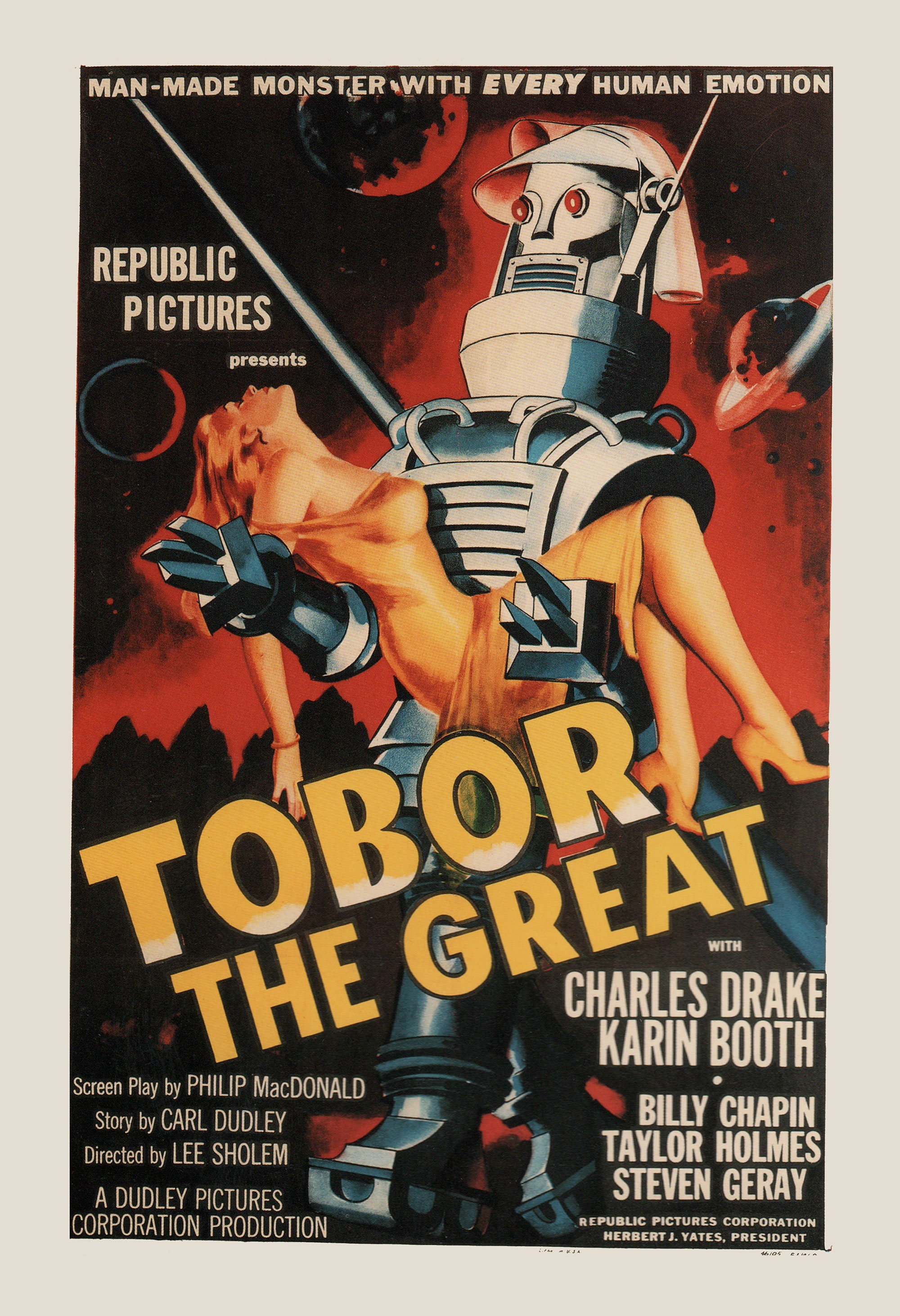 Retro ROBOT MOVIE POSTER Classic B-movie Poster Retro Cult photo