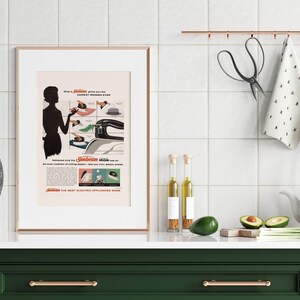 LAUNDRY ROOM POSTER, Retro Eisen Werbung, Hochwertige Reproduktion, Vintage Plakat Werbung, Vintage Wohndekor Druck, Altmodische Eisen Kunst Bild 4