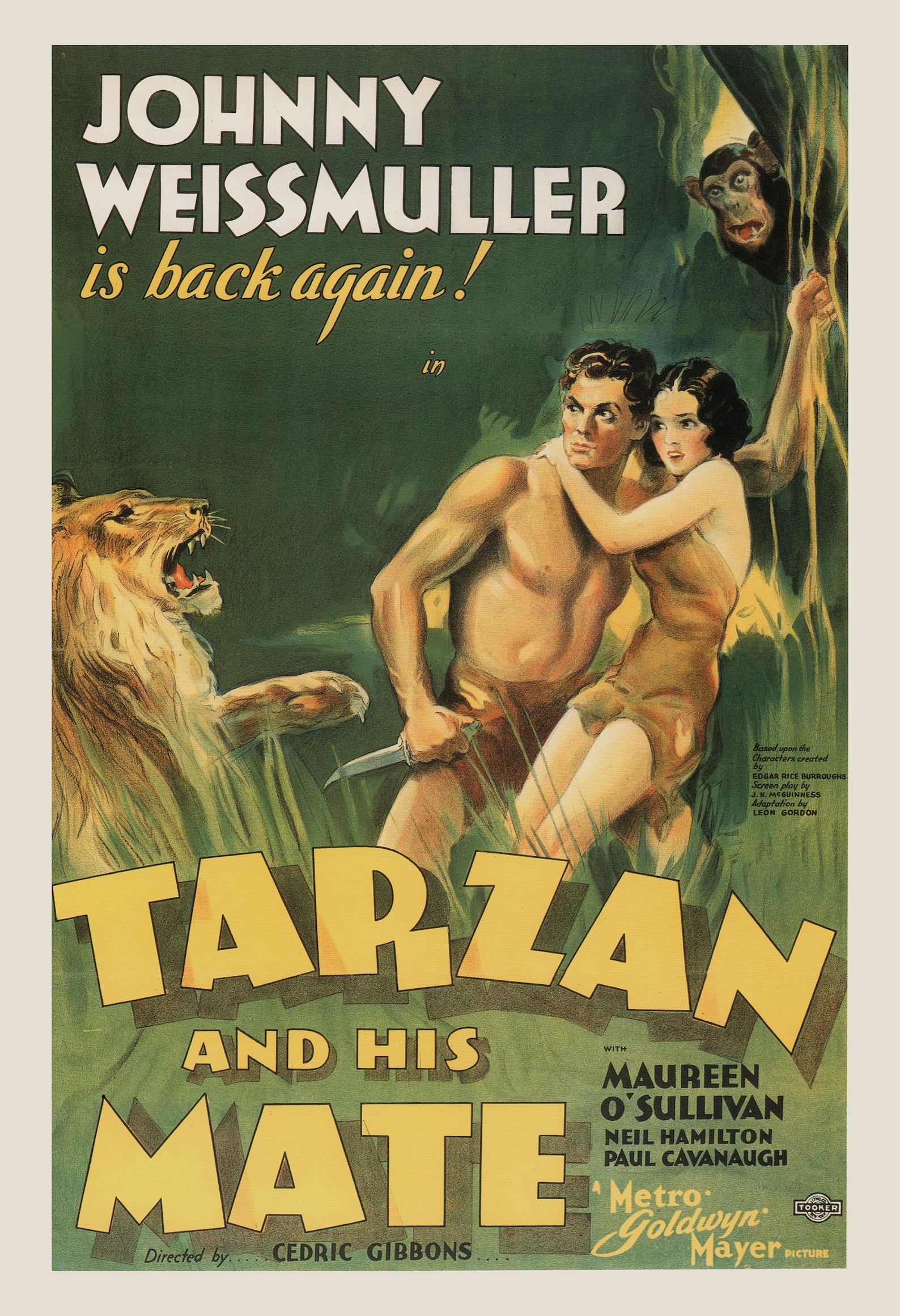TARZAN MOVIE POSTER Vintage Movie Poster Tarzan Poster - Etsy