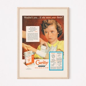 RETRO KITSCH AD, Retro Mid-Century Ad, Vintage Nurse's Room Poster 1950s Retro Ad Kitsch Poster Retro Home Decor Retro Kitsch Poster