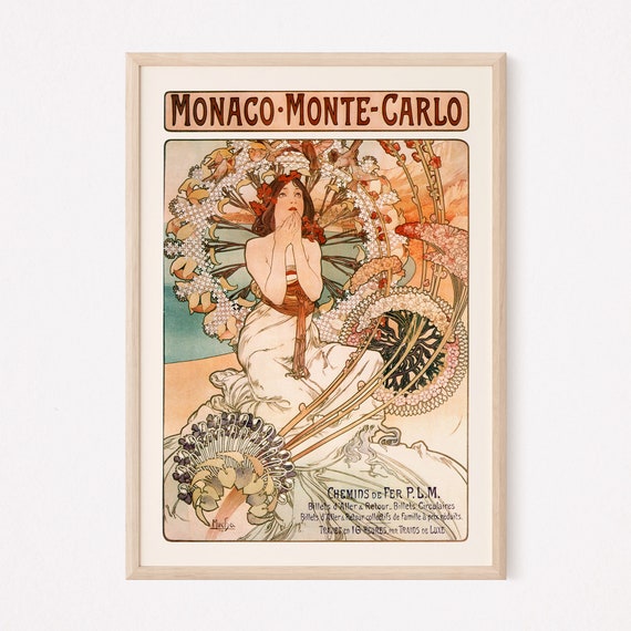 1900 carte postale Belle Epoque avec image ‘Les Arts’ de Mucha 1900 carte postale Belle Epoque avec image ‘Les Arts’ de Mucha