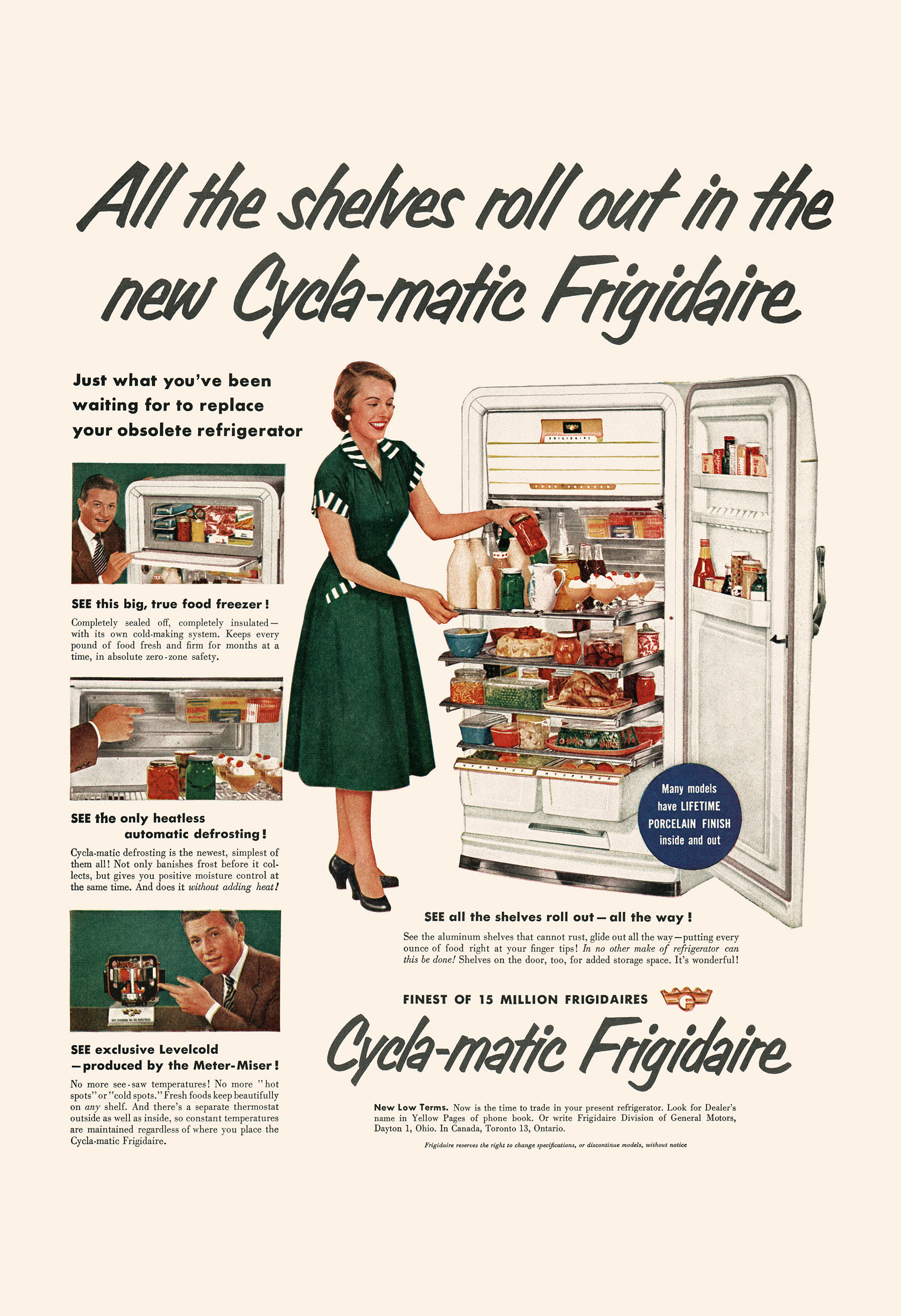 1950s Refrigerator Ad